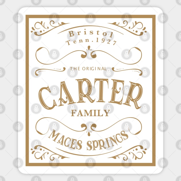 The Original Carter Family Sticker by blackjackdavey
